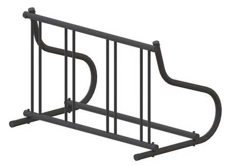 Bike Rack,1-sided,4-bike,48 In.,black (1