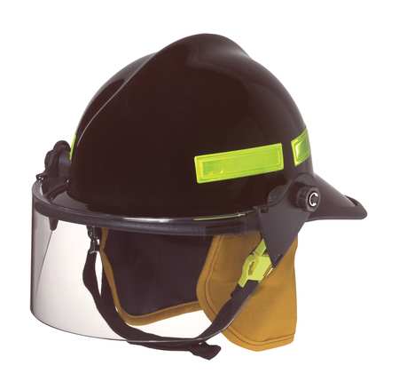 Fire Helmet,black,modern (1 Units In Ea)