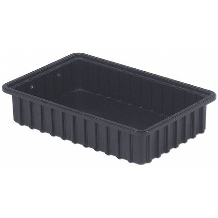 Esd Divider Box,16-1/2x11x3-1/2 In,black