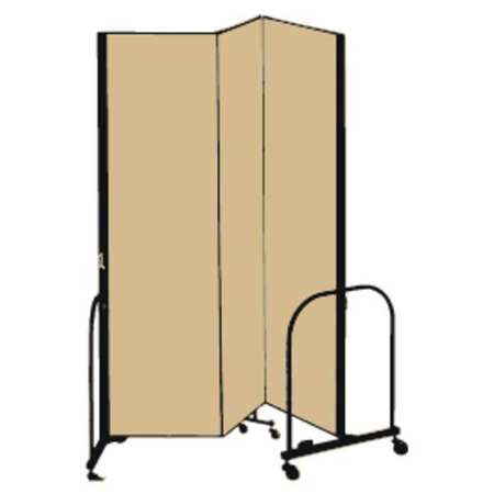 Partition,5 Ft 9 In W X 8 Ft H,beige (1