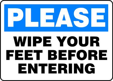 Housekeeping Sign,10" X 14",plastic (1 U