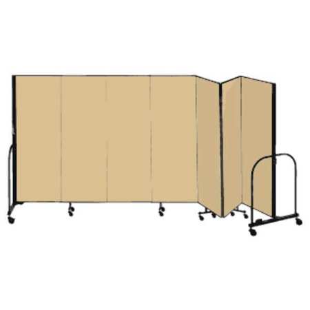 Partition,13 Ft 1 In W X 5 Ft H,beige (1