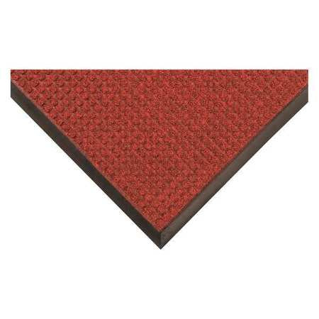 Carpeted Entrance Mat,red/black,3ftx5ft