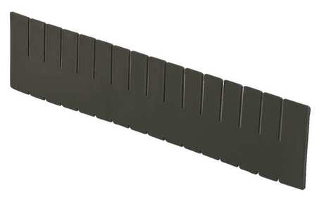 Esd Box Divider,black,20-5/8in.x4-1/4in.