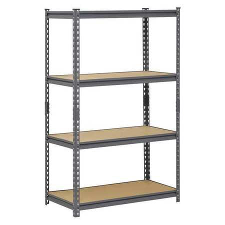 Boltless Shelving,freestanding,60"h,gray