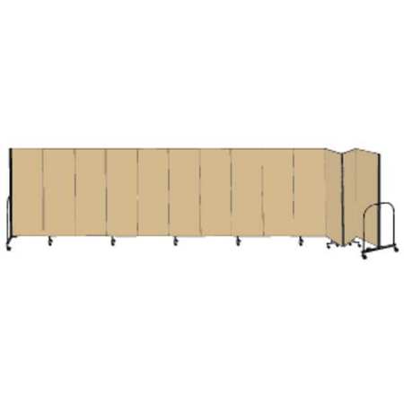 Partition,24 Ft 1 In W X 4 Ft H,beige (1