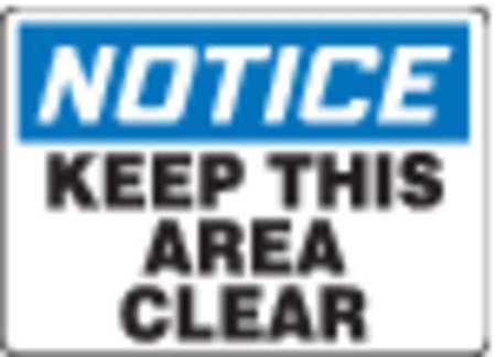 Notice Sign,7 X 10in,bl And Bk/wht,plstc