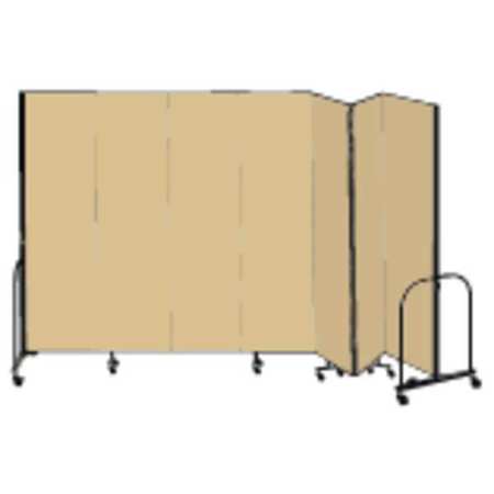 Partition,13 Ft 1 In Wx6 Ft 8 In H,beige