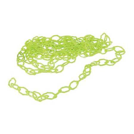 Plastic Chain,2 In X 20 Ft,yellow/green