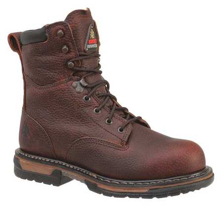 Work Boots,pln,men,10-1/2,brown,pr (1 Un