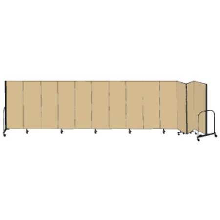 Partition,24 Ft 1 In W X 6 Ft H,beige (1