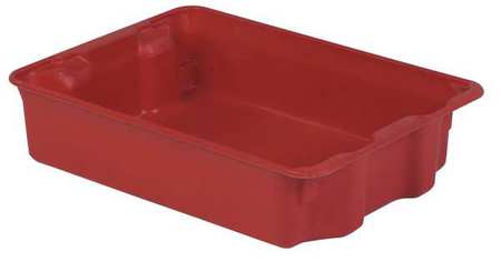 Stack And Nest Bin,25-5/16 In L,red (1 U