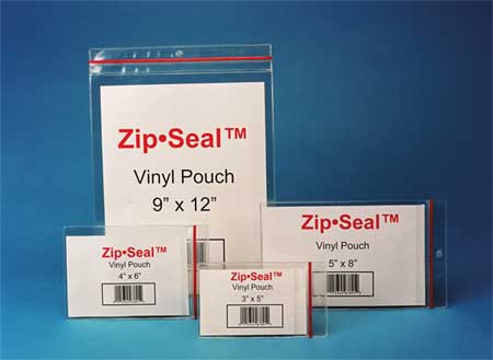 Zip Seal Pouch,magnetic,5x8,pk25 (1 Unit