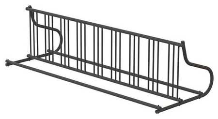 Bike Rack,2-sided,18-bike,110 In.,black