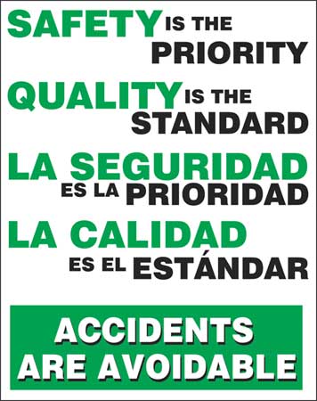 Safety Record Signs,24 X 18in,bilingual