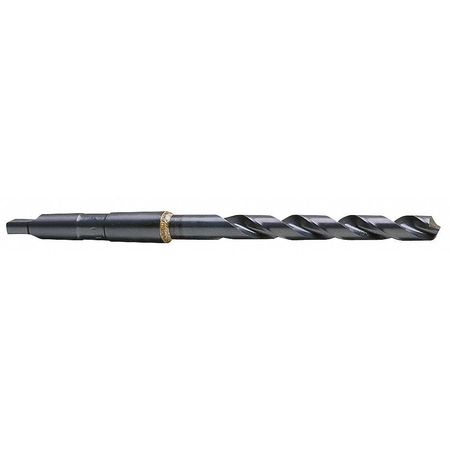 Taper Shank Drill,31/64,#2mt,black Oxide