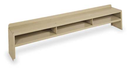 Dual Shelf Riser,60 W X 10 D X 12 H,tan