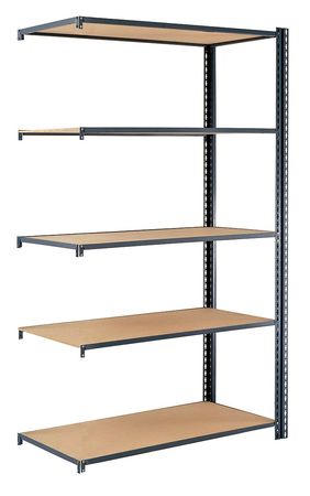 Boltless Shelving,add-on,84" H,gray (1 U