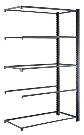 Boltless Shelving,add-on,84" H,gray (1 U