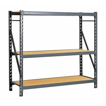 Bulk Rack,starter,72" H,48" W,24" D,gray