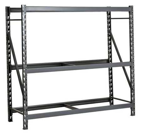 Bulk Rack,starter,72" H,48" W,24" D,gray