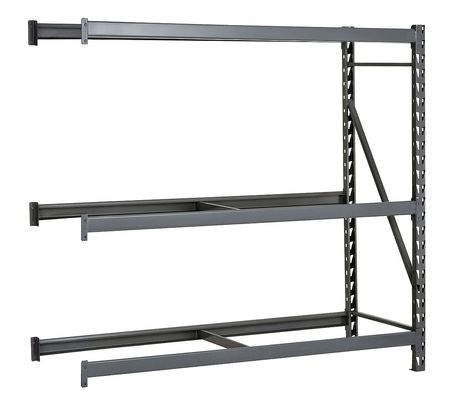 Bulk Rack,add-on,72" H,48" W,24" D,gray