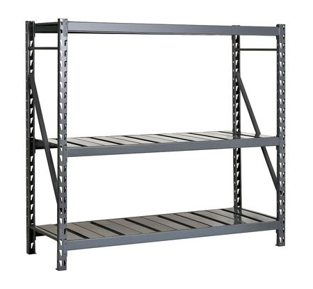 Bulk Rack,starter,72" H,48" W,24" D,gray