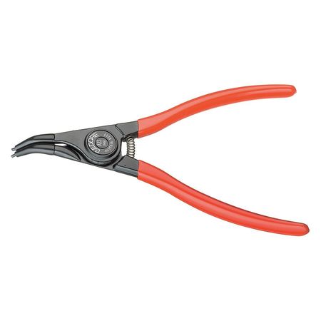 Ext Circlip Pliers,45 Deg.,3-3/8"-5-1/2"