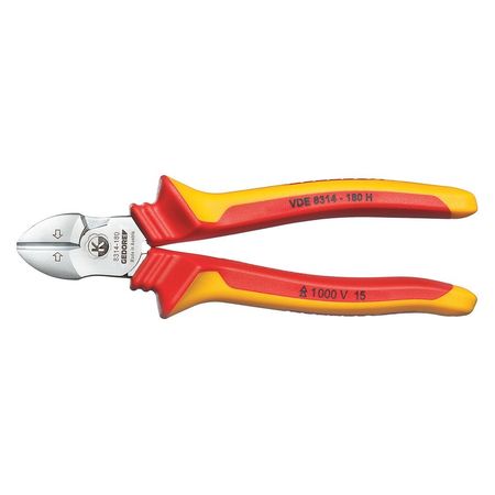 Insulated Diagonal Cutter,7" (1 Units In