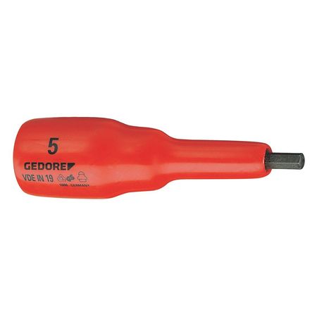 Insulated Screwdriver,bit Socket1/2" 5mm