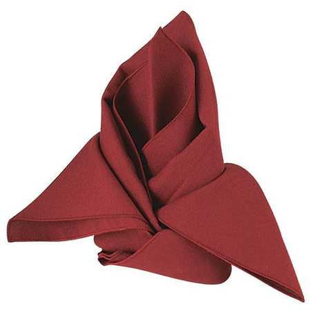 Napkins,18x18,burgundy,pk12 (1 Units In