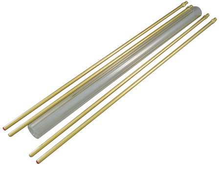 Glass Rod Kit,plain,5/8in Dia,10in L (1