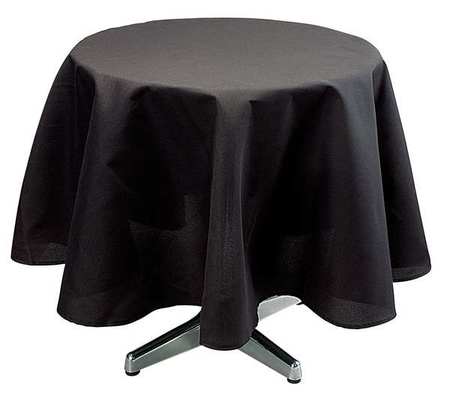 Tablecloth,72 Dia.,black (1 Units In Ea)