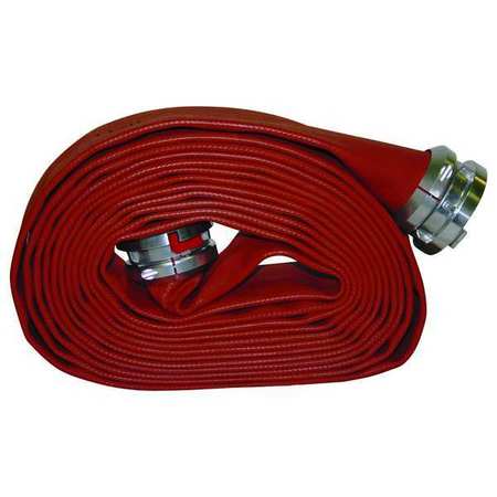 Fire Hose,25 Ft. L,red,5" Dia.,storz Lug