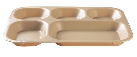 Tray,w/ Comprtmnts,10-11/16x13-7/8,beige