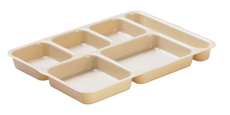 Tray,w/ Compartments,10x14-3/16,beige (1