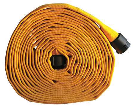 Fire Hose,50 Ft L,yllw,2" Dia,rocker Lug