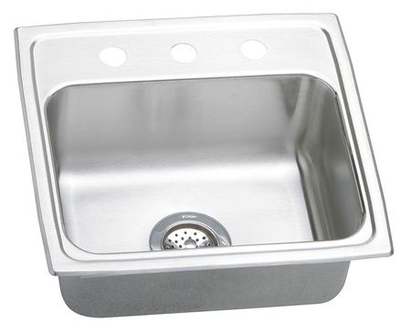 Drop-in Sink With Faucet Ledge,19 In. W