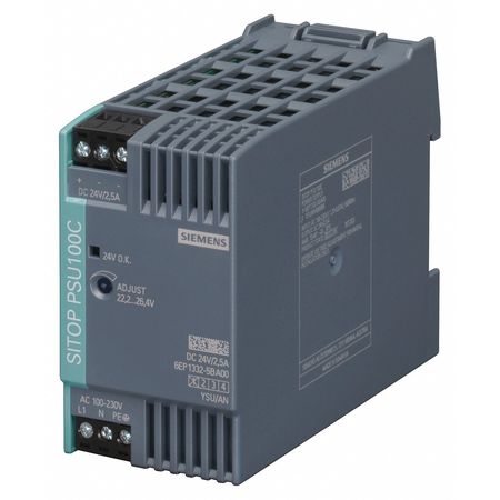 Dc Power Supply,24vdc,2.5a,50/60hz (1 Un