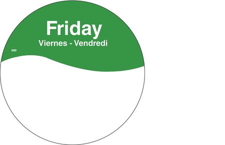 Label,friday,green,paper,pk500 (1 Units