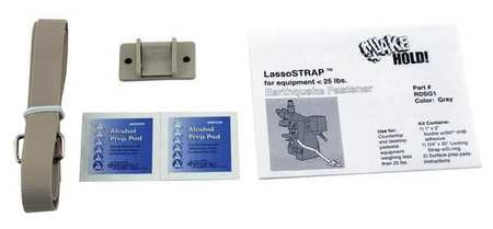 Lasso Strap Fastener, 25 Lbs,gray (1 Uni