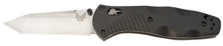 Folding Knife,fine,tanto,black,3-5/8 In