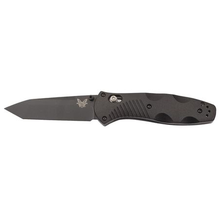 Folding Knife,fine,tanto,black,3-5/8 In