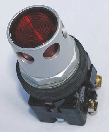 Illuminated Push Button,30mm,1no/1nc,red