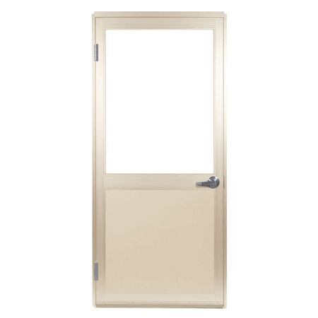 Door Leaf And Frame,lever Lockset, Beige