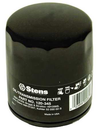 Oil Filter, 3 7/16 In. (1 Units In Ea)