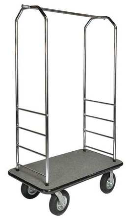 Bellman Cart, Chrome, Red Carpet (1 Unit