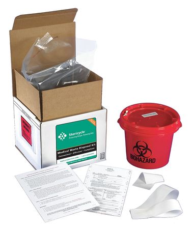 Reg Med Waste Mailback System,1 Gal (1 U