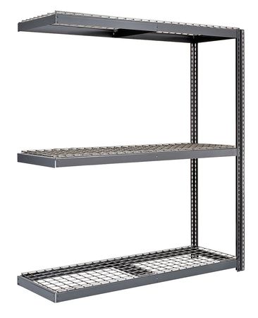 Boltless Shelving,add-on,84" H,gray (1 U