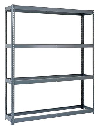 Boltless Shelving,starter,84" H,gray (1